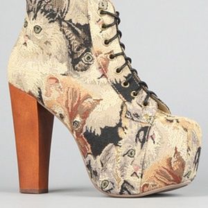 Jeffrey Campbell Lita - Cat Tapestry colorway
